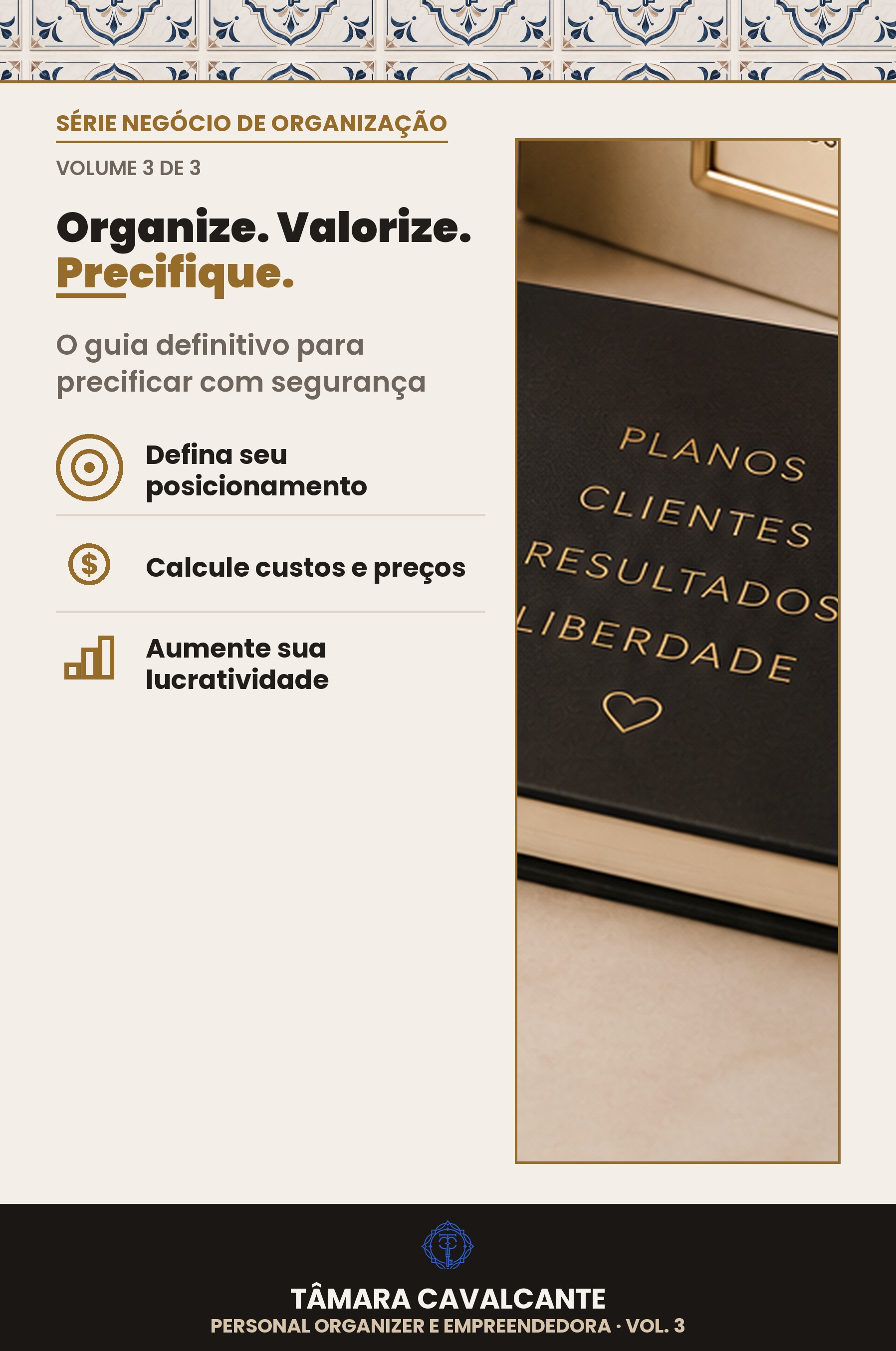 Organize, Valorize, Precifique